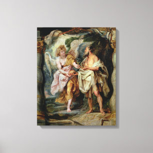 Toile Le Prophète Elijah et l'Ange
