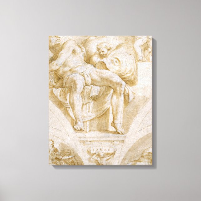 Toile Le prophète Jonah et deux Lunettes détruites (Recto)