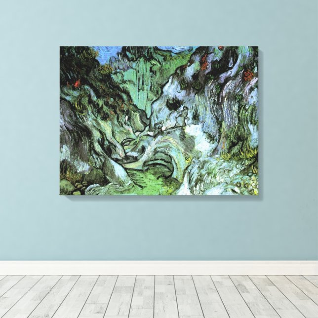 Toile Le ravin des Peiroulets par Vincent van Gogh (Insitu (Plancher de Bois))