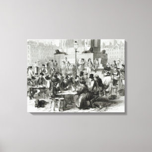 Toile Le restaurant des pieds humides