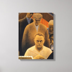 Toile Le retour de la Bohême par Grant Wood