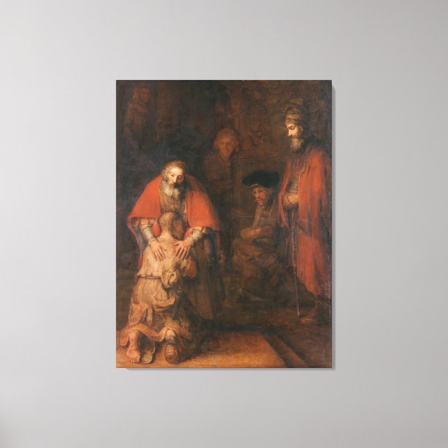 Toile Le Retour de l'Enfant Prodigue Rembrandt (Recto)