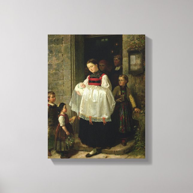 Toile Le retour du baptême (Recto)