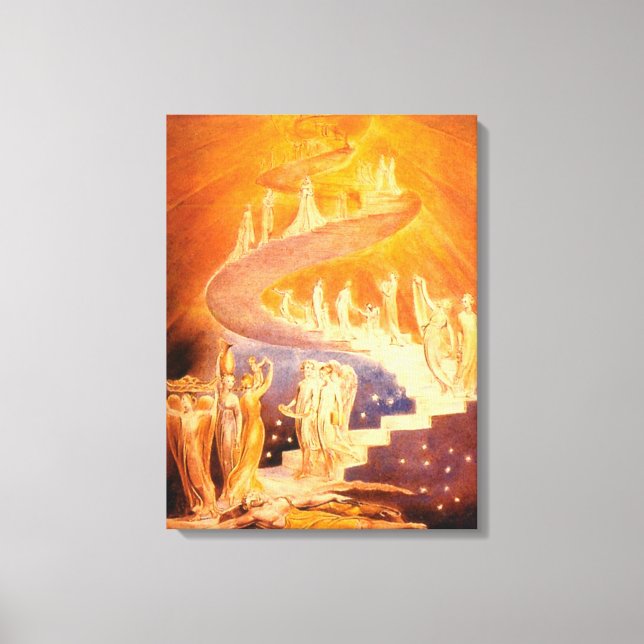 Toile Le rêve de Jacob par William Blake (Recto)
