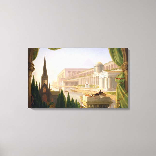 Toile Le rêve de l'architecte (par Thomas Cole) (Recto)