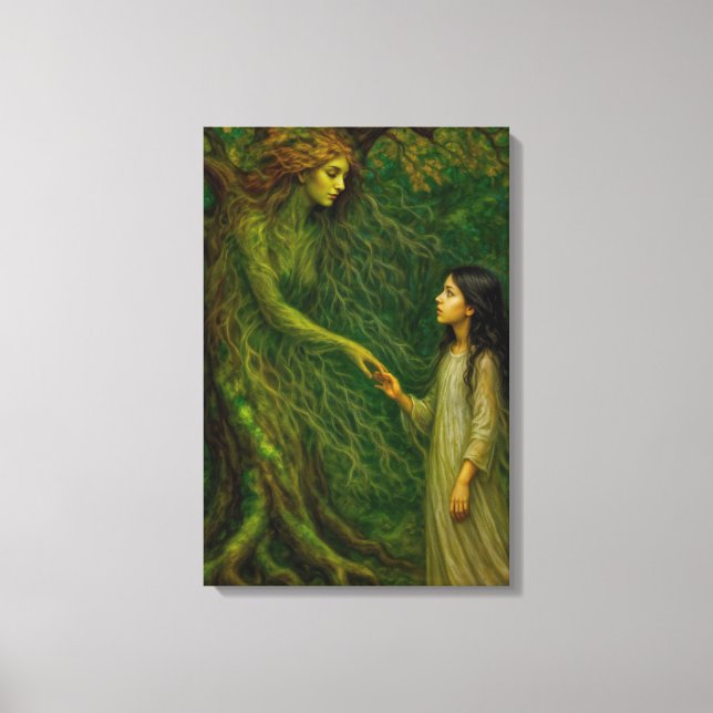 Toile « Le Rêve de Sylvaine » – Le Temps de Dire Adieu (Recto)