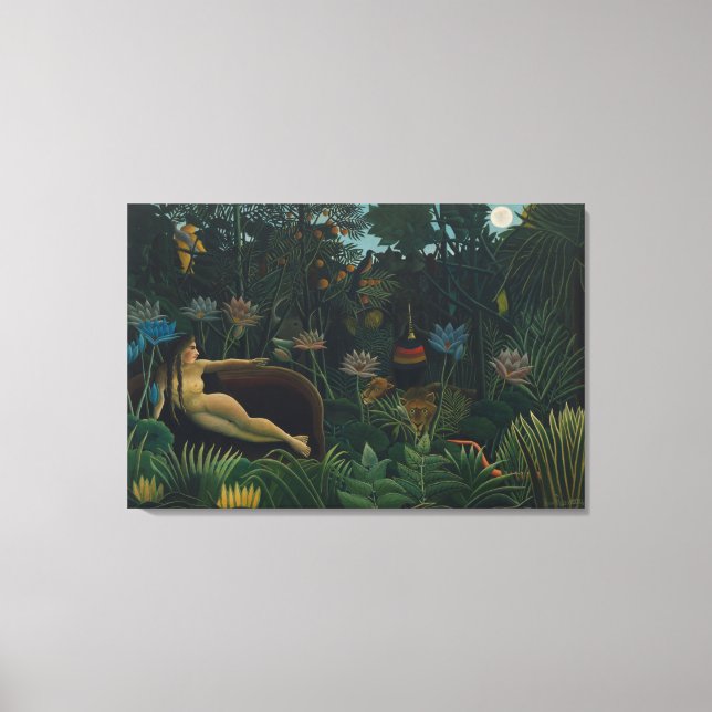 Toile Le Rêve (Le Rêve Exotique) de Henri Rousseau (Recto)