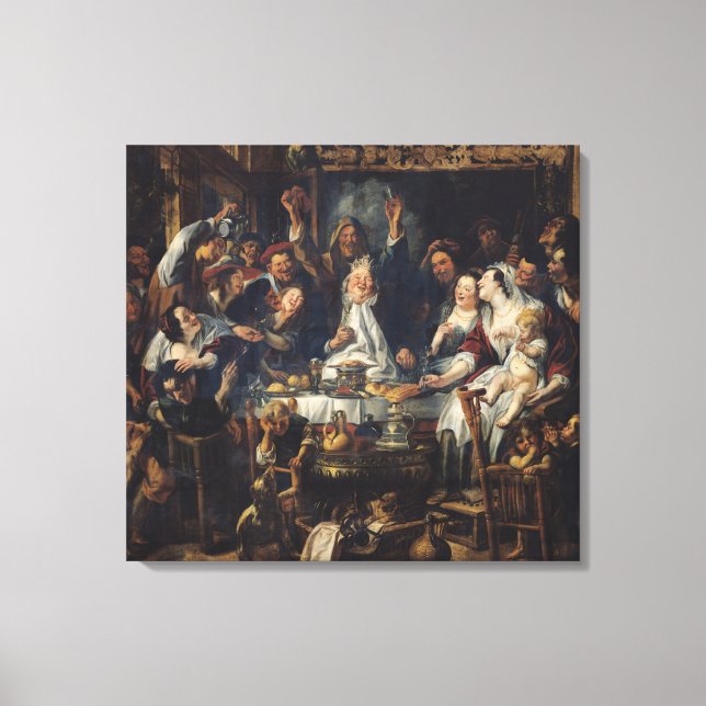 Toile Le roi boit (Recto)