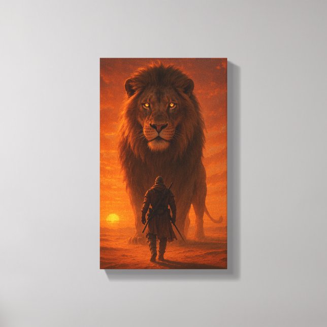 Toile Le Roi des Lions (Recto)