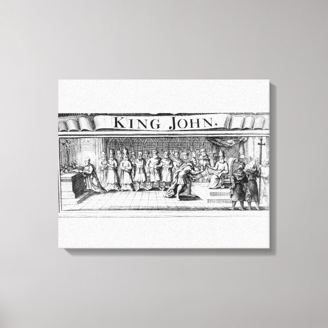 Toile Le roi John renonce à sa couronne (Recto)