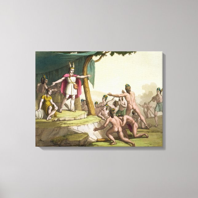 Toile Le roi Manco Capac et la reine Coya Mama reçoivent (Recto)