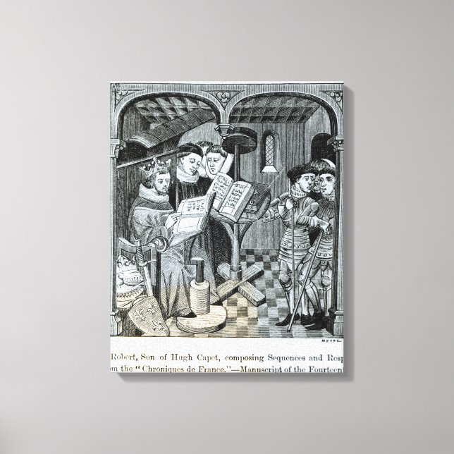 Toile Le roi Robert II fils de Hugh Capet (Recto)