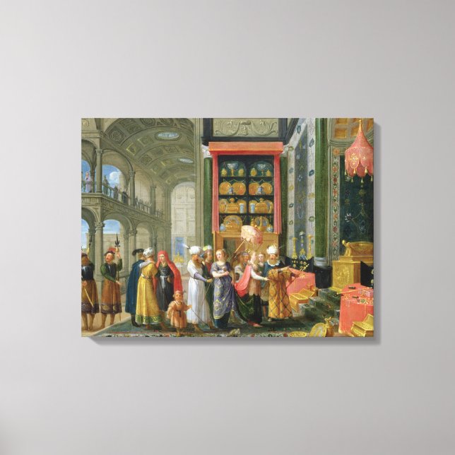 Toile Le roi Salomon et la reine de Saba (Recto)