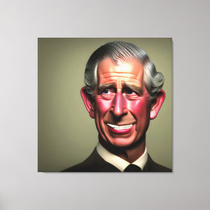 Toile Le roi souriant Charles III Mur Art