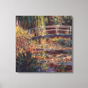 Toile Le rose d'étang de nénuphar de MONET a étiré la