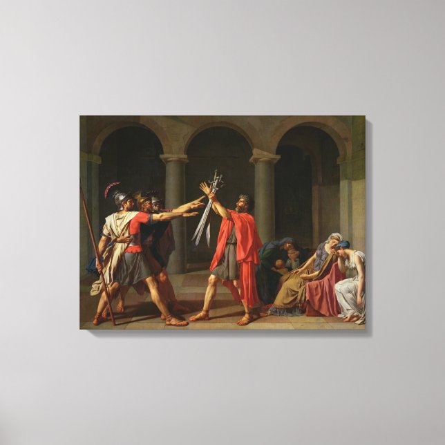 Toile Le serment d'Horatii, 1784 (Recto)