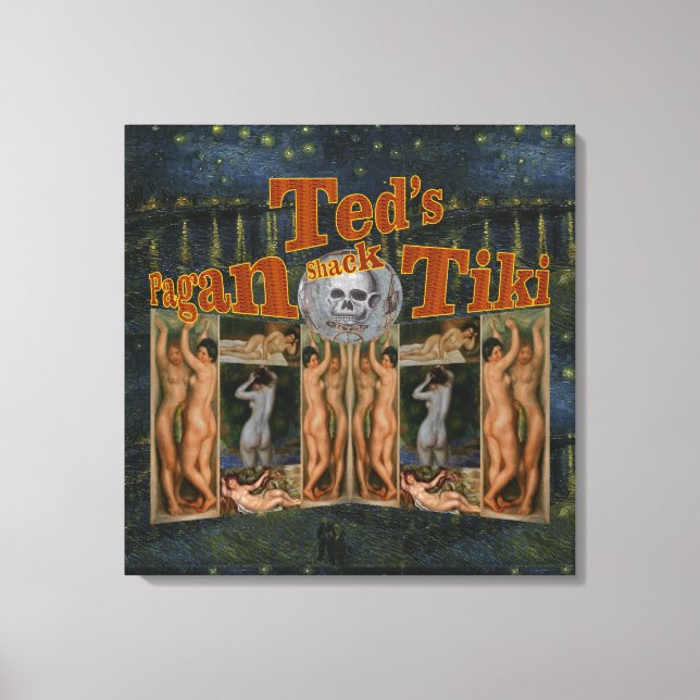 Toile Le Shack Tiki païen de Ted (Recto)