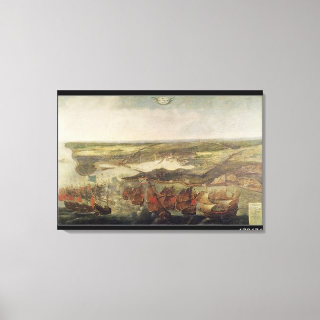 Toile Le siège de La Rochelle en 1628 (Recto)