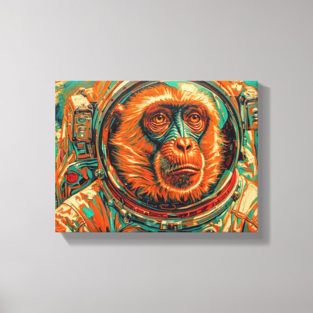 Toile Le singe est allé au paradis (Recto)