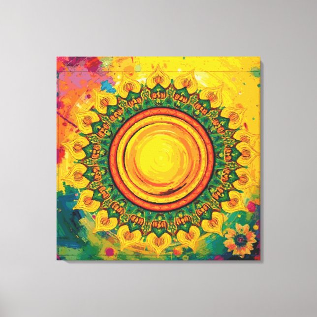 Toile Le Soleil - Cavas enveloppés (Recto)