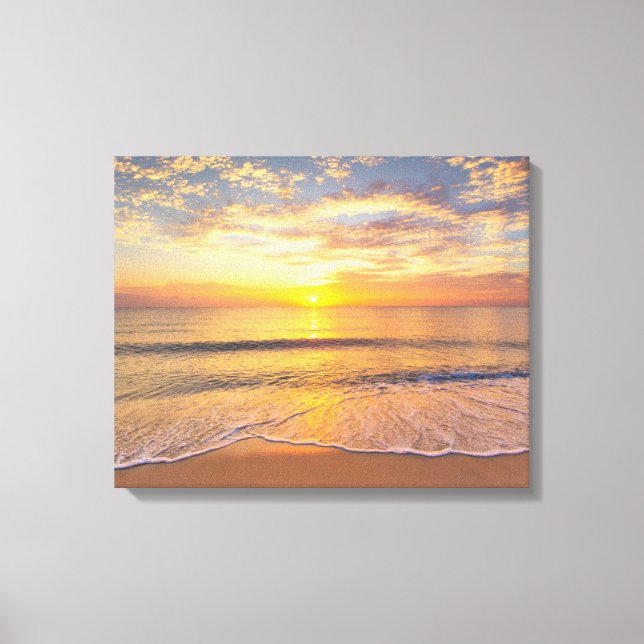 Toile Le soleil du matin en bord de mer (Recto)