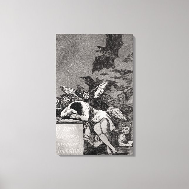 Toile Le sommeil de la raison produit des monstres (Recto)
