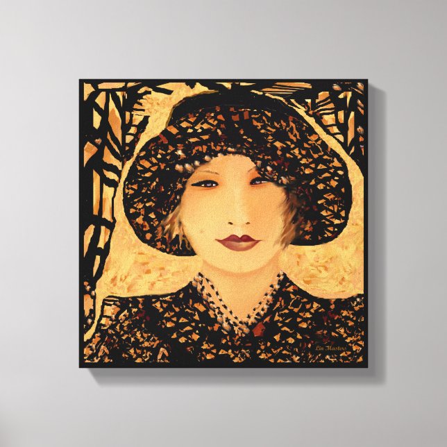 Toile Le sourire en moi par Lin Masters (Recto)