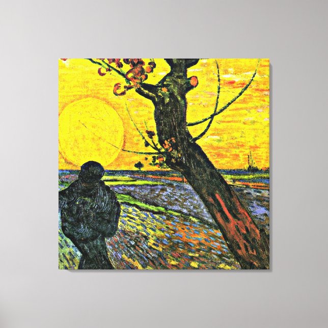 Toile Le Sower, tableau d'art de Vincent van Gogh (Recto)