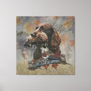 Toile Le Sprocker Spaniel, L'art des chiens d'armes