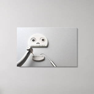 Toile Le squelette que le traitement dentaire est pris