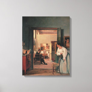 Toile Le studio d'Ingres à Rome