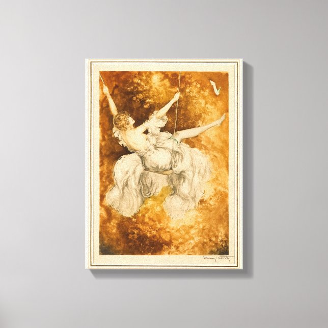 Toile Le Swing, 1928 par Louis Icart (Recto)