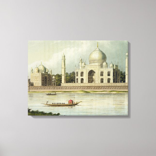 Toile Le Taj Mahal, la tombe de l'empereur Shah Jehan et (Recto)