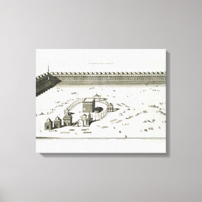 Toile Le Temple de La Mecque (gravure) (Recto)