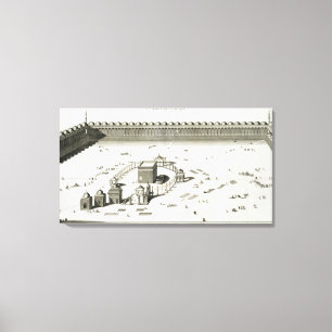 Toile Le temple de Mecque (gravure)