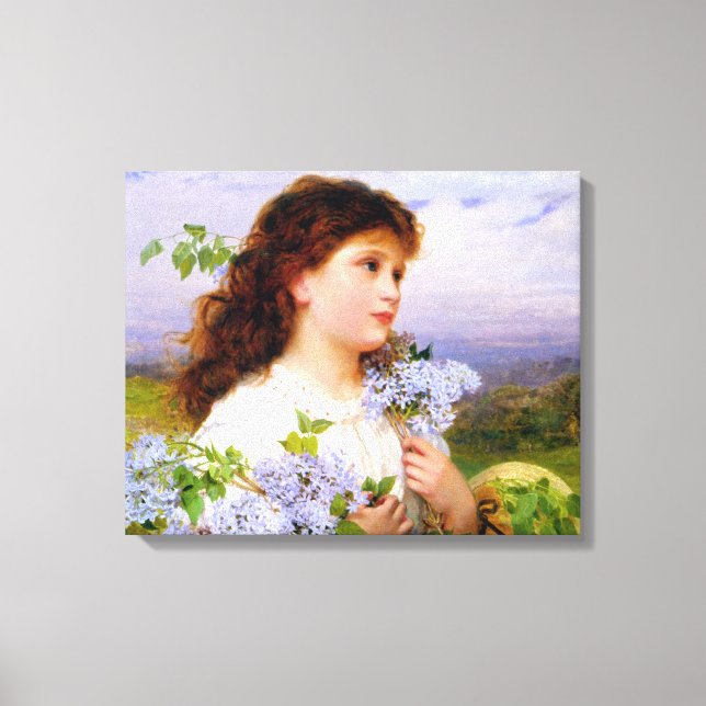 Toile Le temps des Lilacs par Sophie Anderson (Recto)