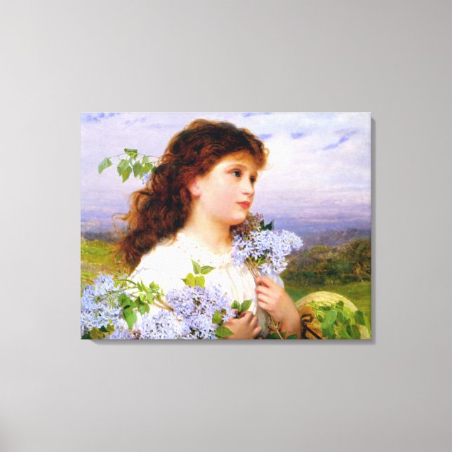 Toile Le temps des Lilacs par Sophie Anderson (Recto)