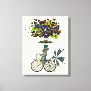 Toile Le temps pilote le lapin