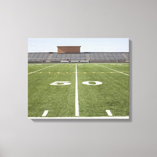 Toile Le terrain de football et le stade (Recto)