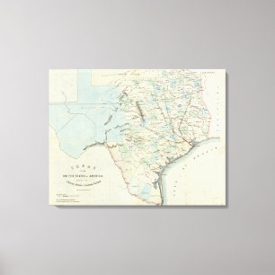 Toile Le Texas des Etats-Unis d'Amérique