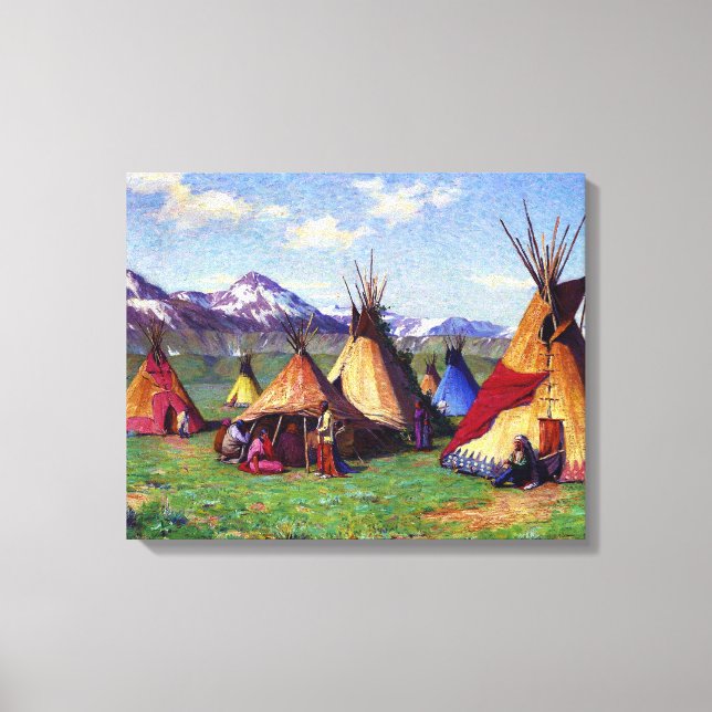 Toile Le Tipi de la Médecine Joseph Henry Sharp 1903  (Recto)