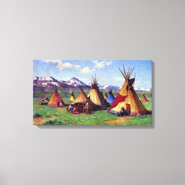 Toile Le Tipi de la Médecine Joseph Henry Sharp 1903  (Recto)