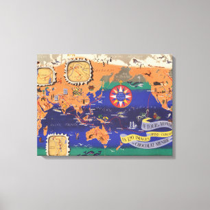 Toile Le Tour du Monde