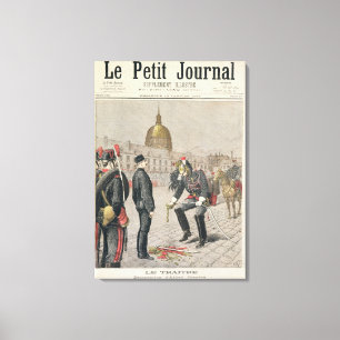 Toile Le traître la dégradation d'Alfred Dreyfus