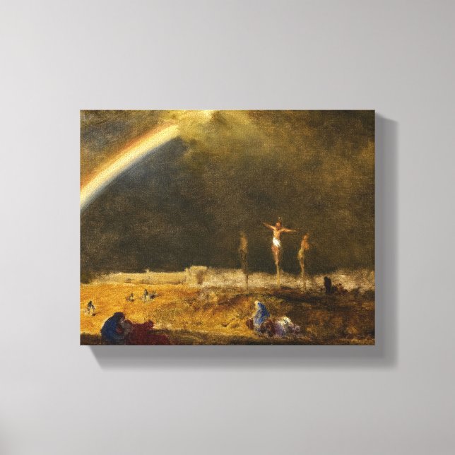 Toile Le triomphe au Calvaire, 1874 par George Inness (Recto)