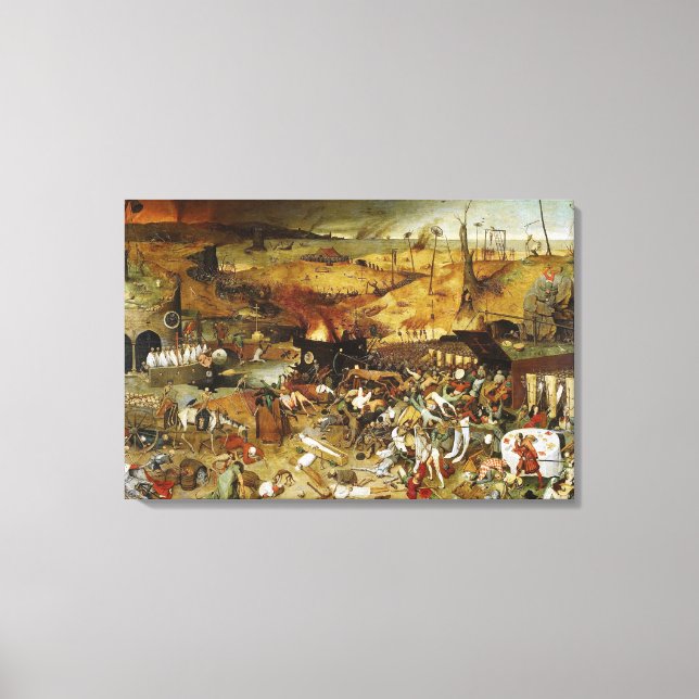 Toile Le Triomphe de la mort Pieter Brueghel (Recto)