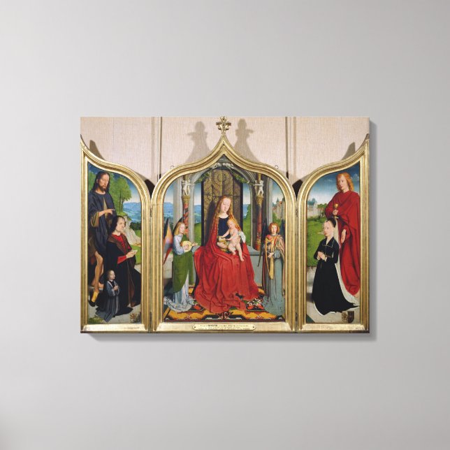 Toile Le Triptyque de la famille Sedano, c.1495-98 (Recto)