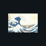 Toile Le tsunami<br><div class="desc">Tsunami par Hokusai 19ème siècle sur toile</div>