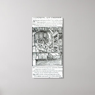 Toile Le typographe, édité par Hartman Schopper