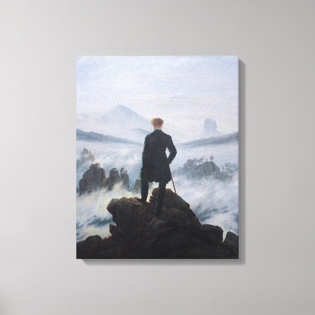 Toile Le vagabond au-dessus de la mer de brouillard (Recto)